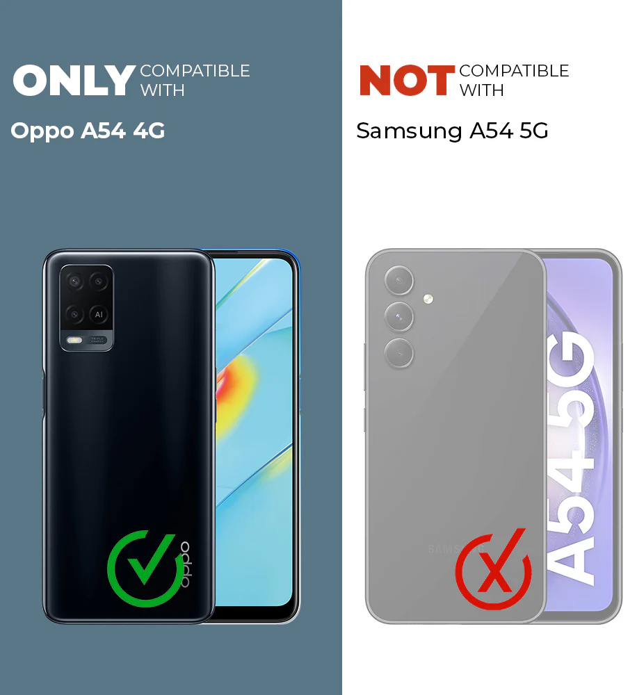 Crystal Clear Hard Anti-Yellow Transparent Back Cover Case For Oppo A54 4G - Image 2