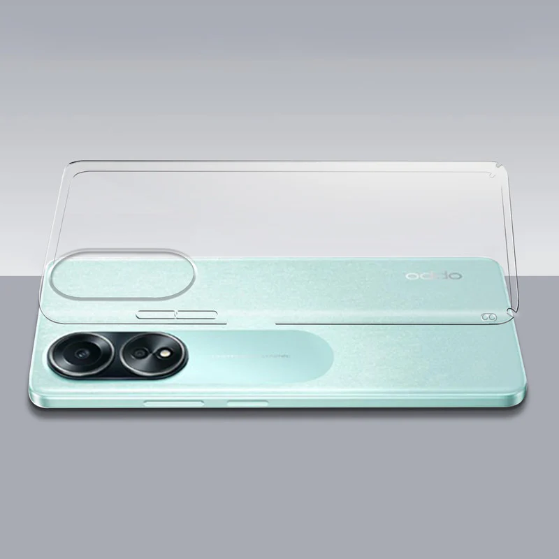 Crystal Clear Hard Anti-Yellow Transparent Back Cover Case For Oppo A58 4G - Image 7
