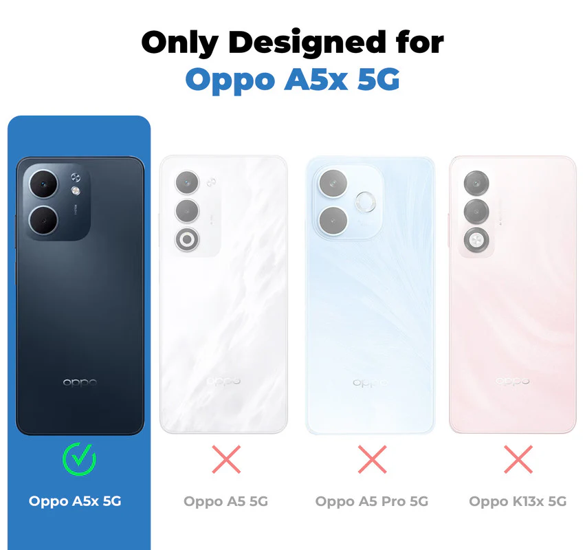 Crystal Clear Hard Anti-Yellow Transparent Back Cover Case For Oppo A5x 5G - Image 2