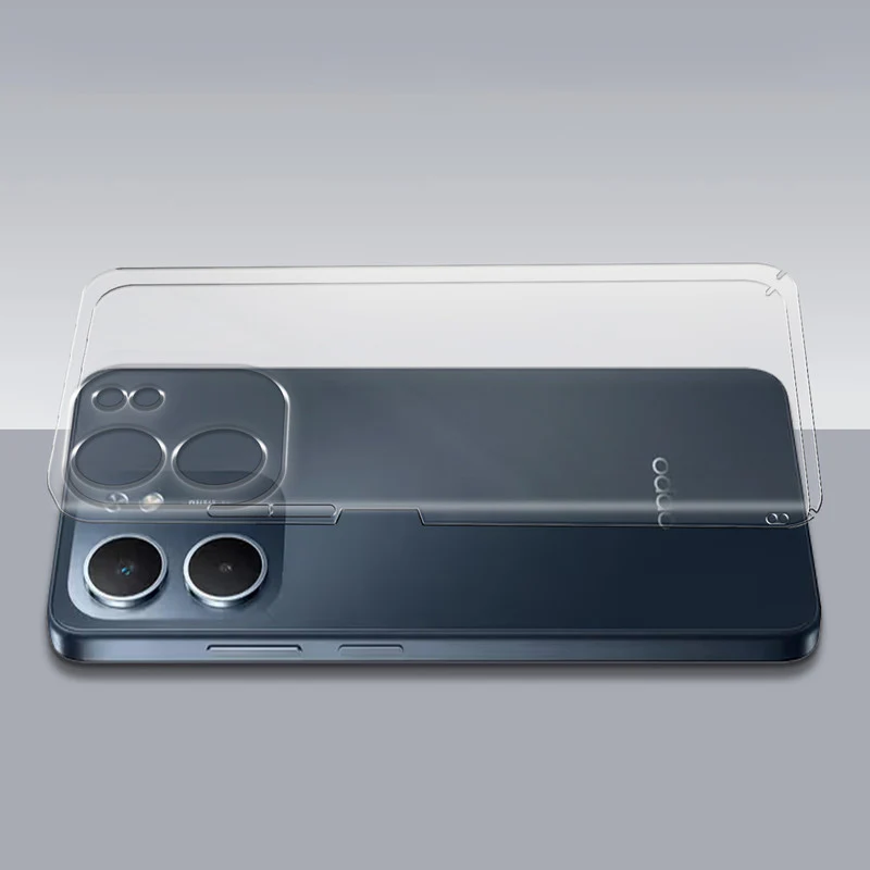 Crystal Clear Hard Anti-Yellow Transparent Back Cover Case For Oppo A5x 5G - Image 7