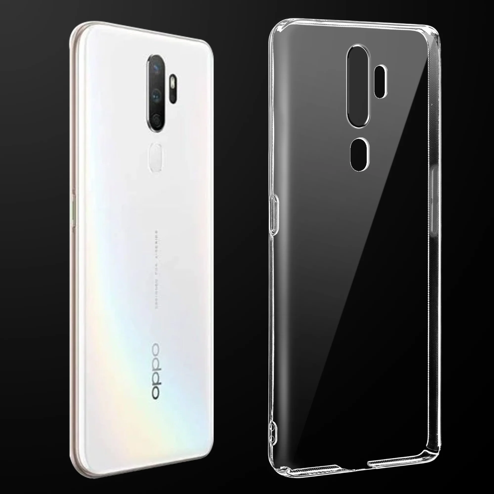 Crystal Clear Hard Anti-Yellow Transparent Back Cover Case For Oppo A9 2020