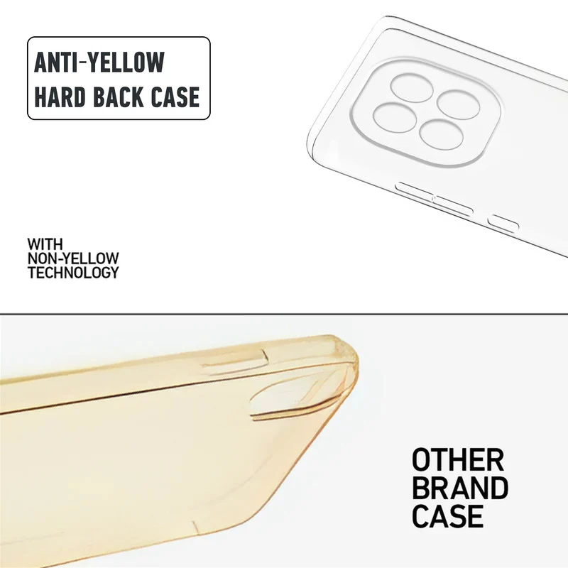 Crystal Clear Hard Anti-Yellow Transparent Back Cover Case For Oppo F29 5G - Image 8