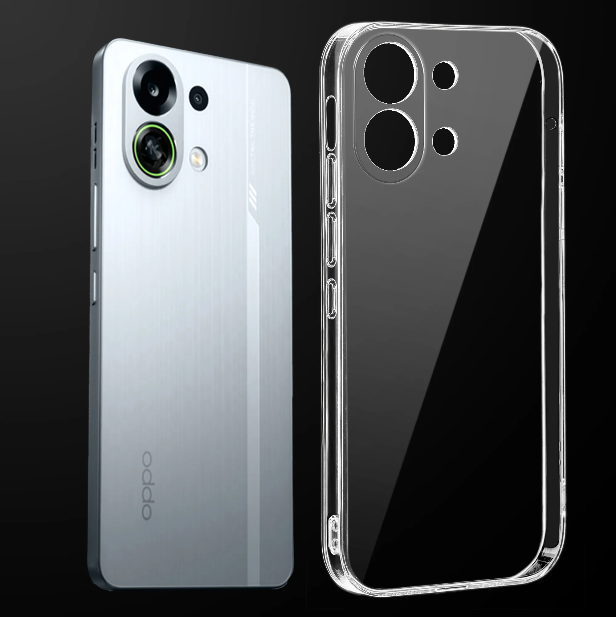 Crystal Clear Hard Anti-Yellow Transparent Back Cover Case For Oppo K13 Turbo 5G