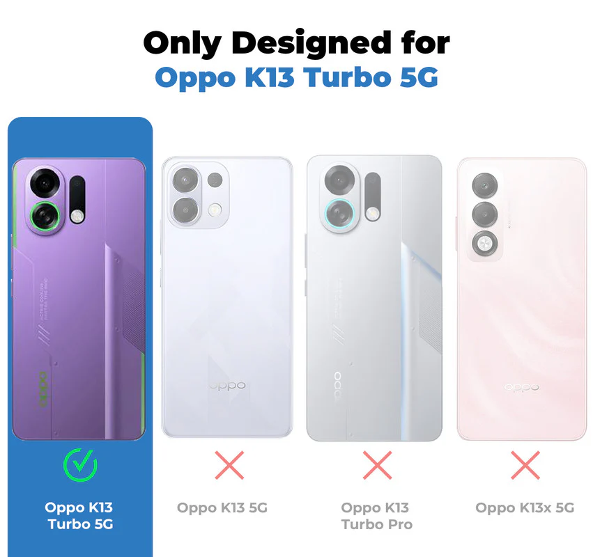 Crystal Clear Hard Anti-Yellow Transparent Back Cover Case For Oppo K13 Turbo 5G - Image 2