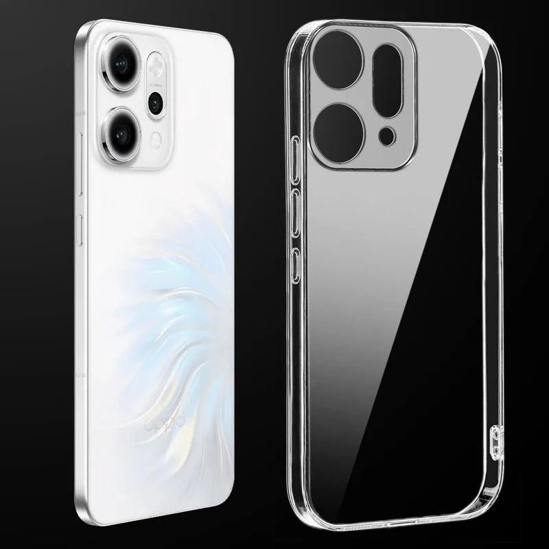 Crystal Clear Hard Anti-Yellow Transparent Back Cover Case For Oppo Reno 14 Pro 5G