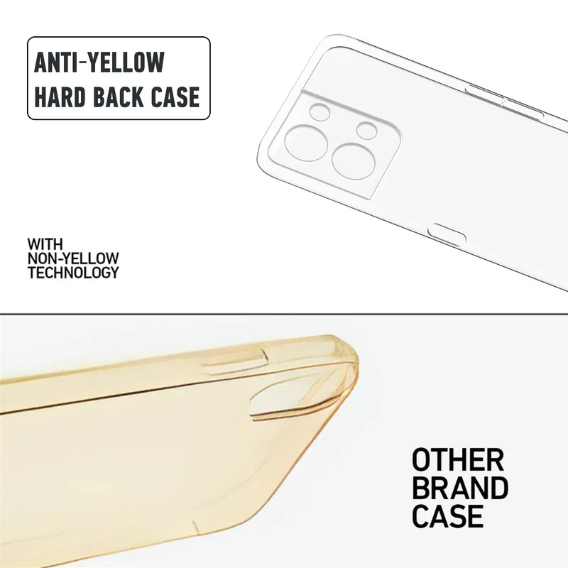 Crystal Clear Hard Anti-Yellow Transparent Back Cover Case For Oppo Reno 8 5G - Image 8