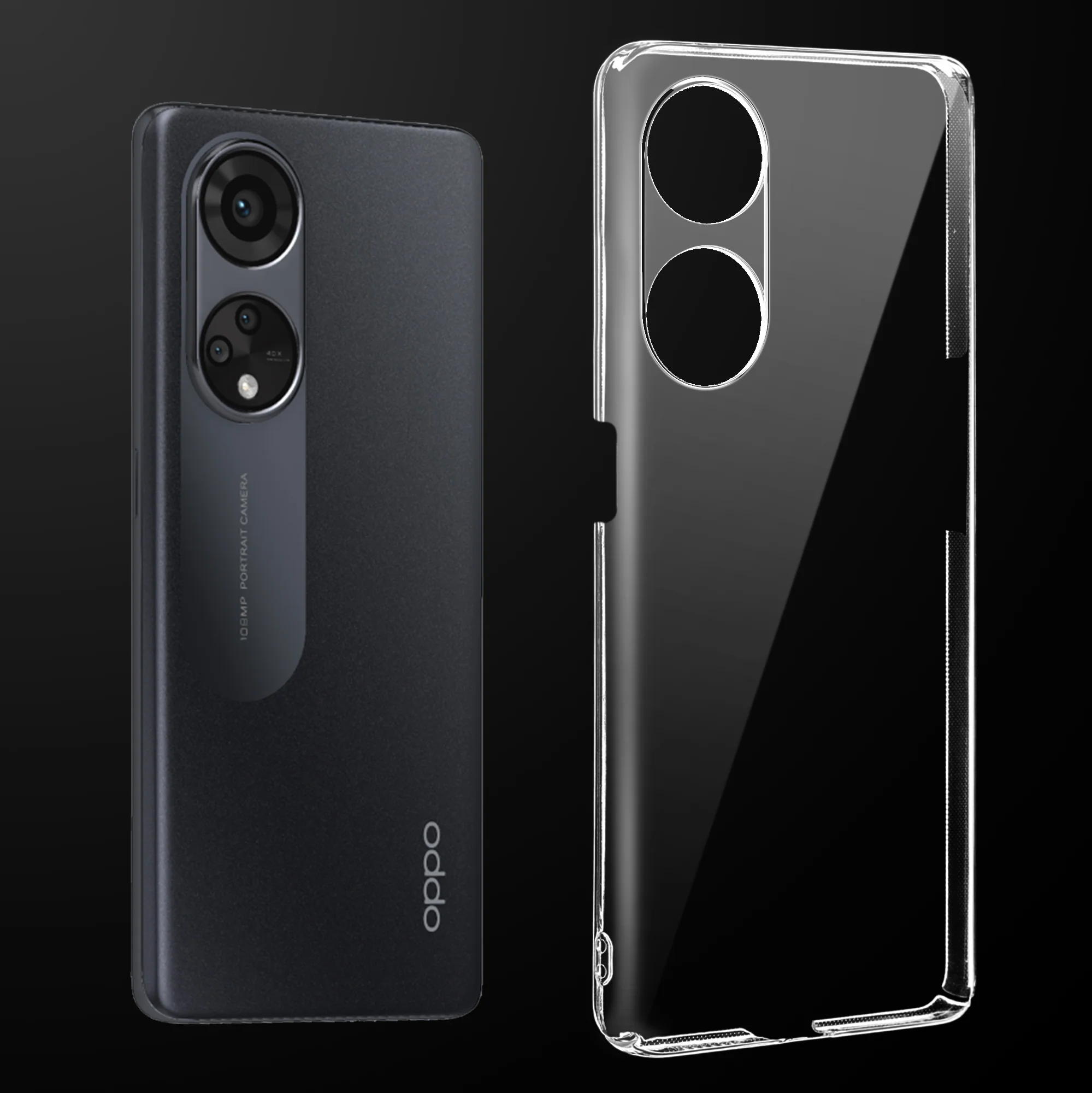 Crystal Clear Hard Anti-Yellow Transparent Back Cover Case For Oppo Reno 8T 5G