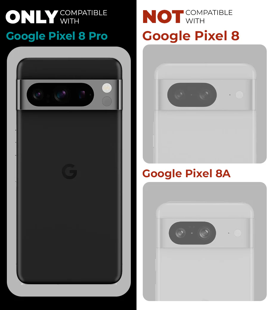 Crystal Clear Hard Anti-Yellow Transparent Back Cover Case For Google Pixel 8 Pro - Image 2