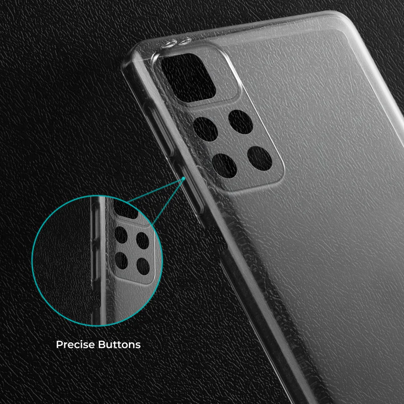 Crystal Clear Hard Anti-Yellow Transparent Back Cover Case For Poco M4 Pro 5G - Image 4