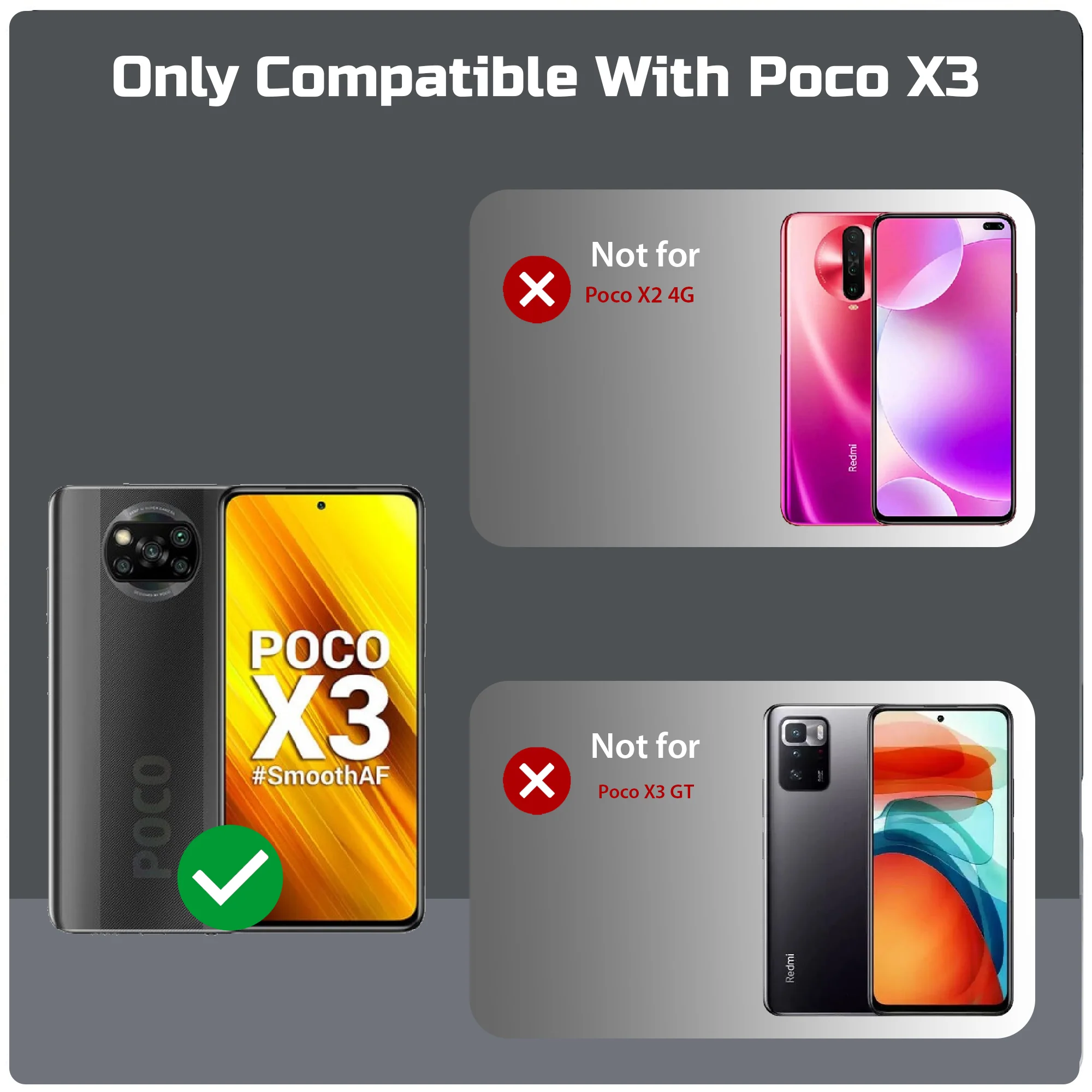 Crystal Clear Hard Anti-Yellow Transparent Back Cover Case For Poco X3 4G - Image 2