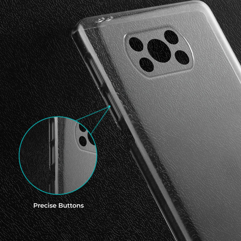 Crystal Clear Hard Anti-Yellow Transparent Back Cover Case For Poco X3 Pro 4G - Image 4