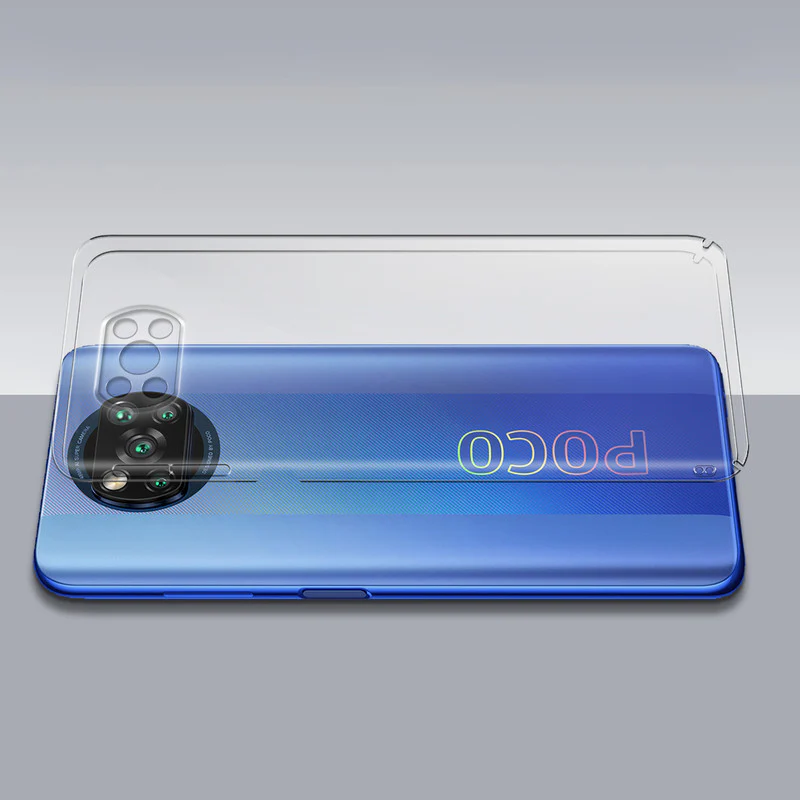 Crystal Clear Hard Anti-Yellow Transparent Back Cover Case For Poco X3 Pro 4G - Image 7