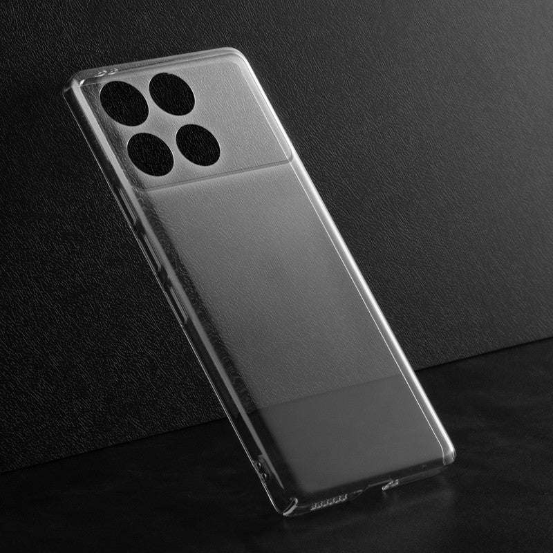 Crystal Clear Hard Anti-Yellow Transparent Back Cover Case For Poco X6 Pro 5G - Image 3