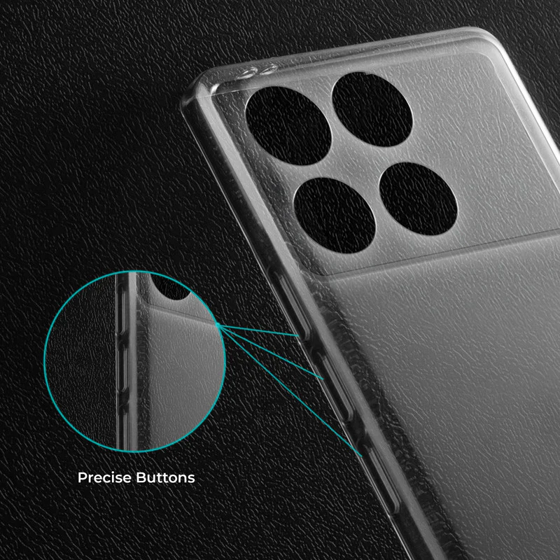 Crystal Clear Hard Anti-Yellow Transparent Back Cover Case For Poco X6 Pro 5G - Image 4