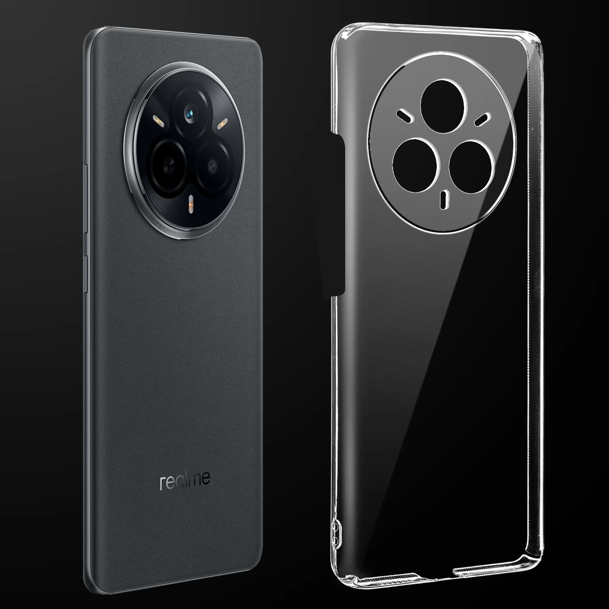 Crystal Clear Hard Anti-Yellow Transparent Back Cover Case For Realme 14 Pro 5G