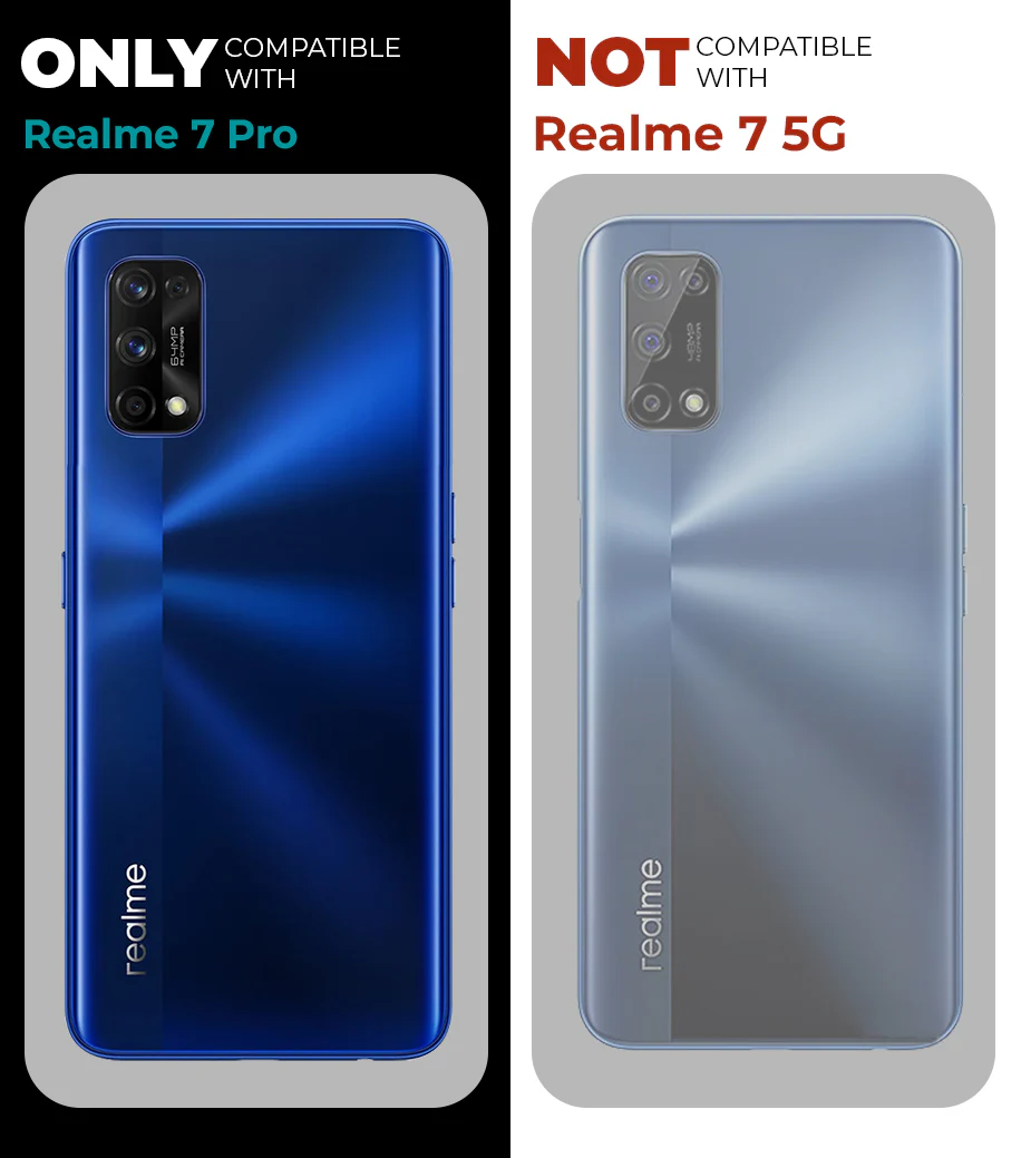 Crystal Clear Hard Anti-Yellow Transparent Back Cover Case For Realme 7 Pro 4G - Image 2