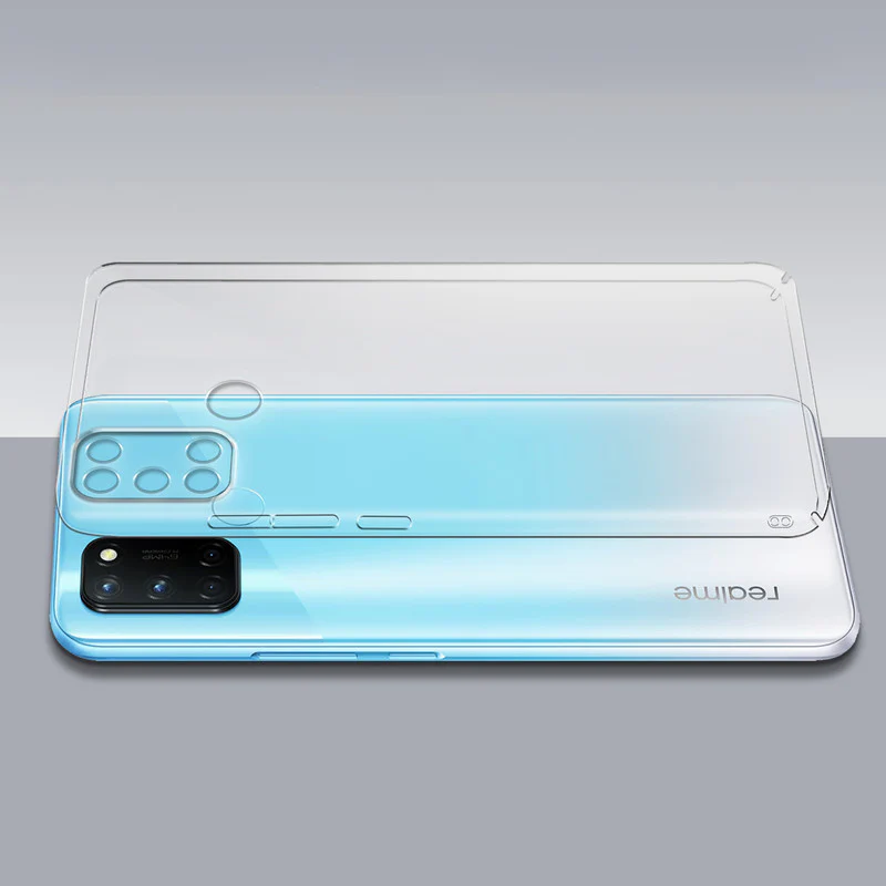 Crystal Clear Hard Anti-Yellow Transparent Back Cover Case For Realme 7i - Image 7