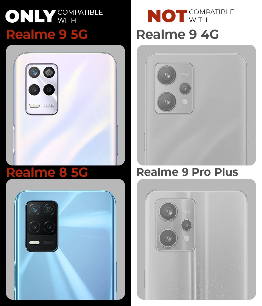 Crystal Clear Hard Anti-Yellow Transparent Back Cover Case For Realme 9 5G - Image 2