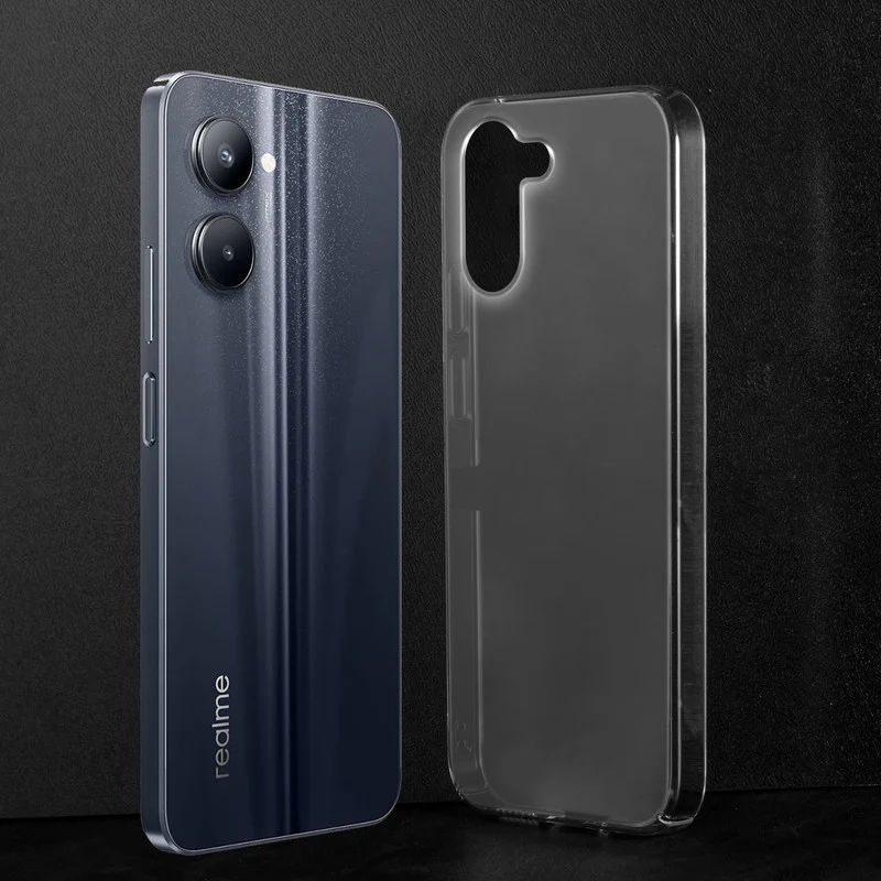 Crystal Clear Hard Anti-Yellow Transparent Back Cover Case For Realme C33 - Image 2