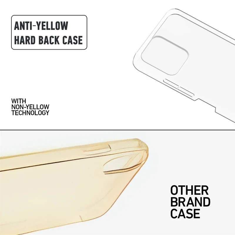 Crystal Clear Hard Anti-Yellow Transparent Back Cover Case For Realme C51 - Image 8
