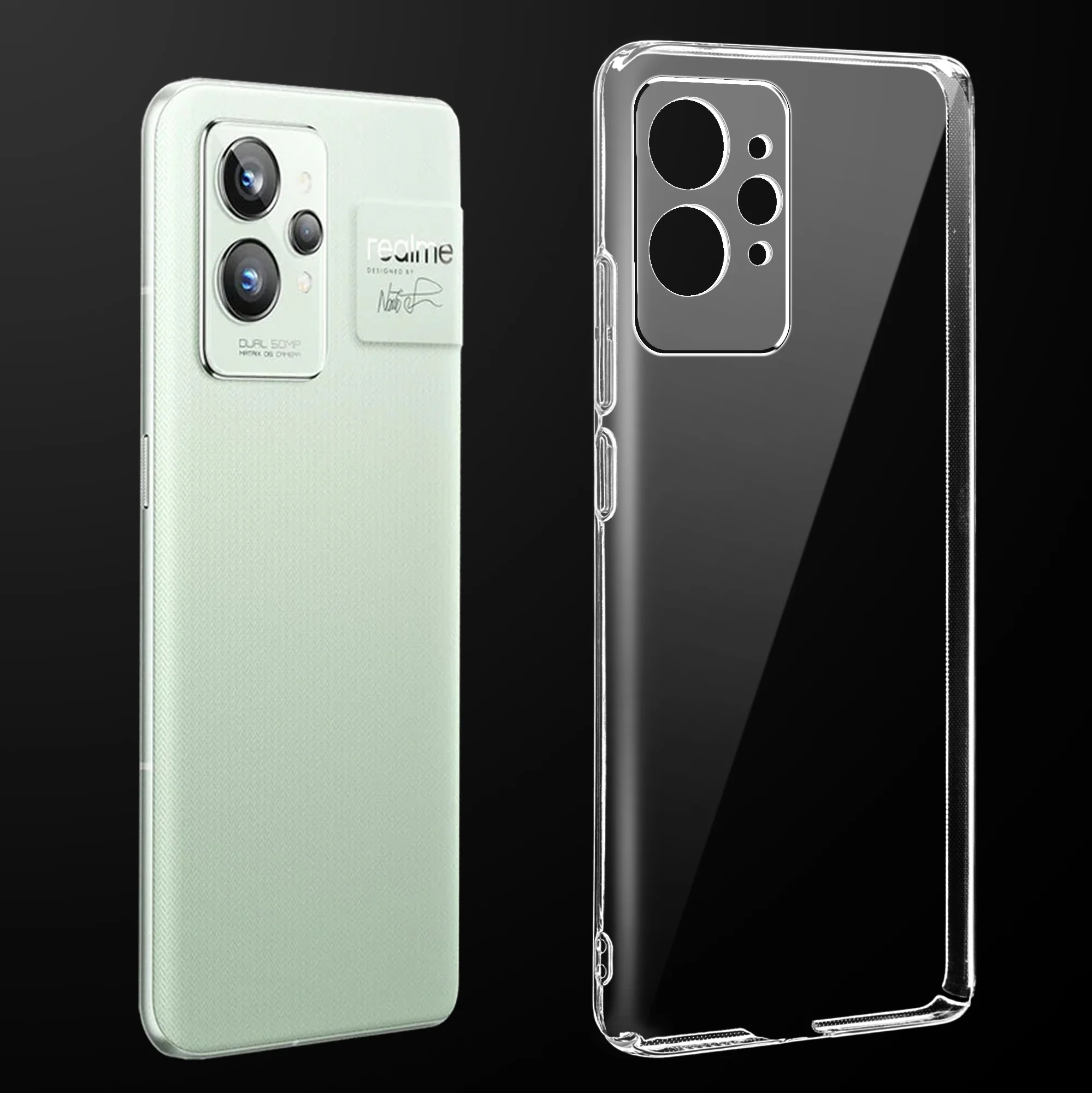 Crystal Clear Hard Anti-Yellow Transparent Back Cover Case For Realme GT 2 Pro