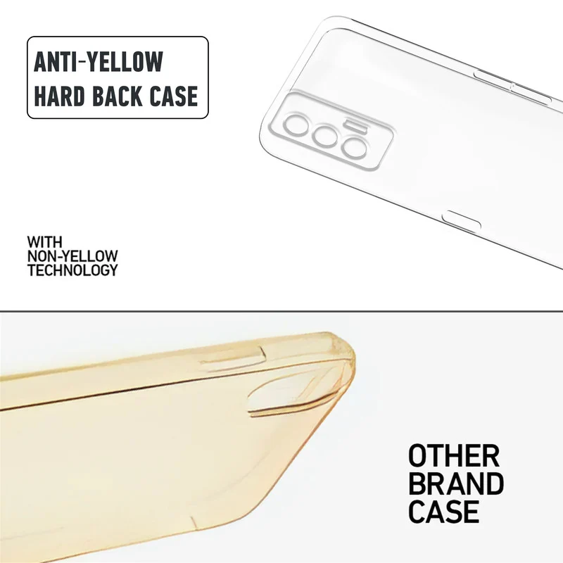 Crystal Clear Hard Anti-Yellow Transparent Back Cover Case For Realme GT 5G - Image 8