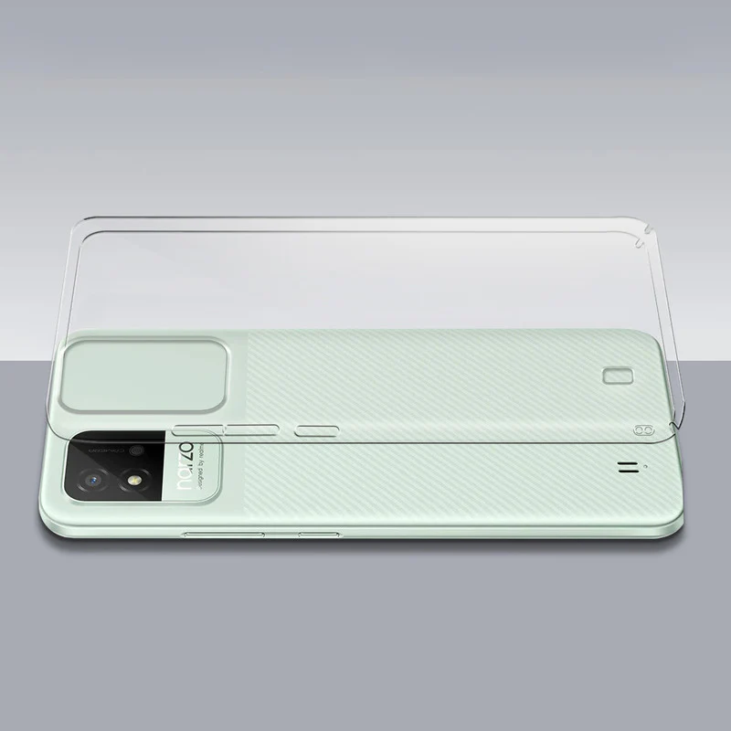 Crystal Clear Hard Anti-Yellow Transparent Back Cover Case For Realme Narzo 50i - Image 7
