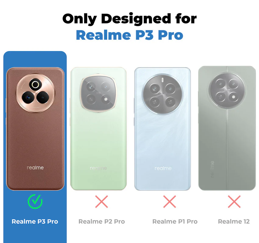 Crystal Clear Hard Anti-Yellow Transparent Back Cover Case For Realme P3 Pro 5G - Image 2