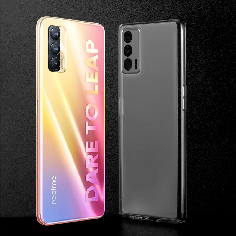 Crystal Clear Hard Anti-Yellow Transparent Back Cover Case For Realme X7 - Image 2