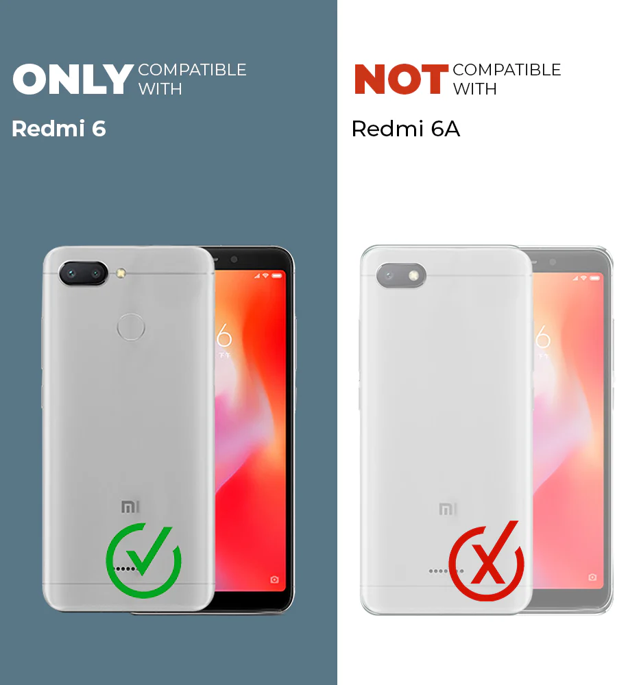 Crystal Clear Hard Anti-Yellow Transparent Back Cover Case For Redmi 6 - Image 2