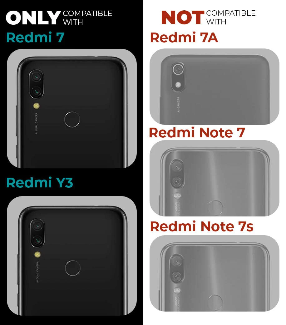 Premium Acrylic Transparent Back Cover for Redmi 7 - Image 2