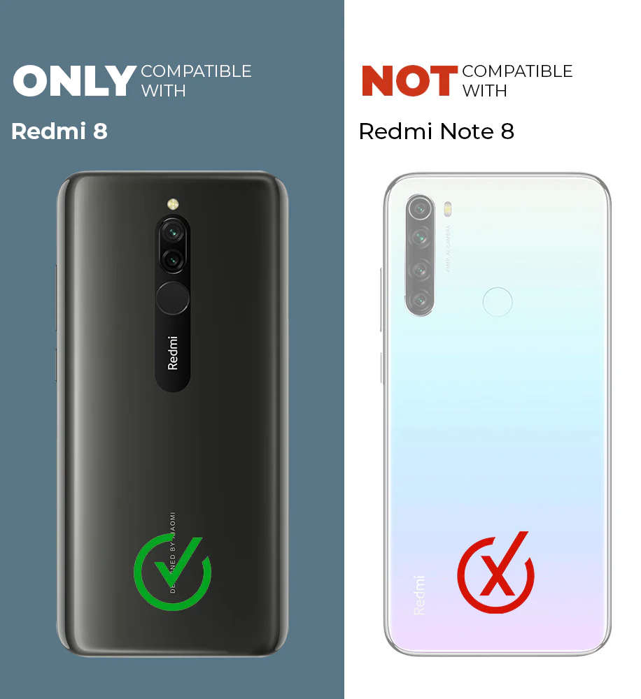 Crystal Clear Hard Anti-Yellow Transparent Back Cover Case For Redmi 8 - Image 2