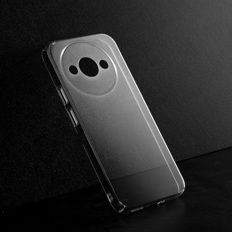 Crystal Clear Hard Anti-Yellow Transparent Back Cover Case For Redmi A3 2024 - Image 3