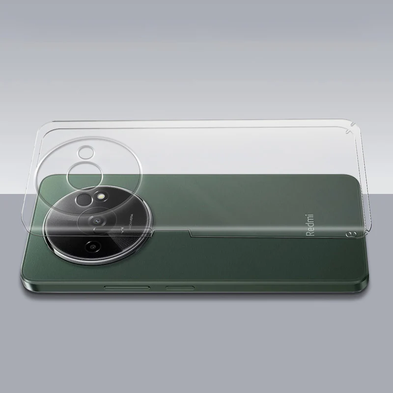 Crystal Clear Hard Anti-Yellow Transparent Back Cover Case For Redmi A3 2024 - Image 7