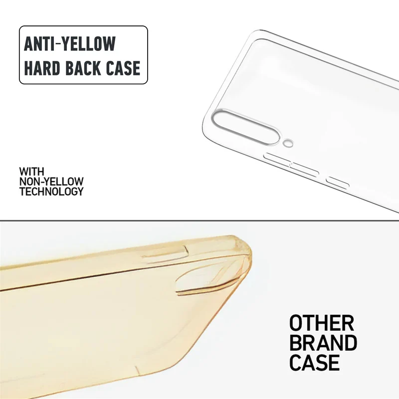 Crystal Clear Hard Anti-Yellow Transparent Back Cover Case For Redmi A3 Old - Image 8