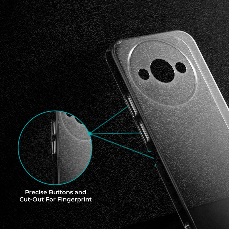 Crystal Clear Hard Anti-Yellow Transparent Back Cover Case For Redmi A3x - Image 4