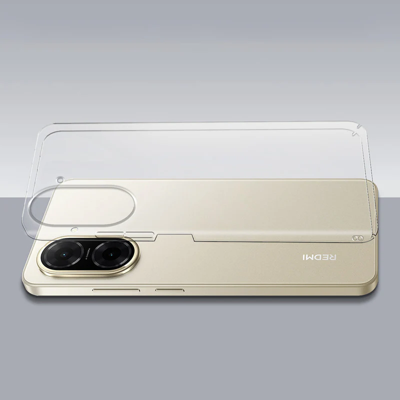 Crystal Clear Hard Anti-Yellow Transparent Back Cover Case For Redmi A5 4G - Image 7