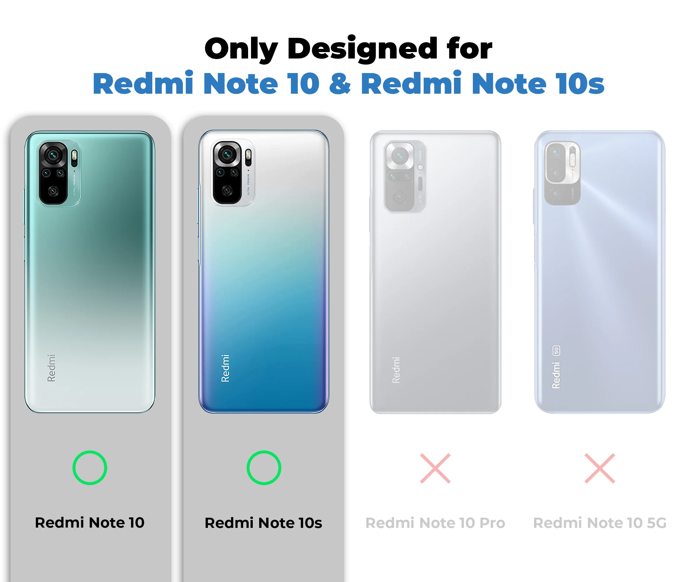 Crystal Clear Hard Anti-Yellow Transparent Back Cover Case For Redmi Note 10 - Image 2