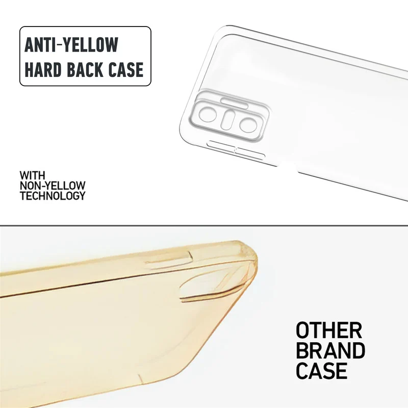 Crystal Clear Hard Anti-Yellow Transparent Back Cover Case For Redmi Note 10 Pro - Image 8