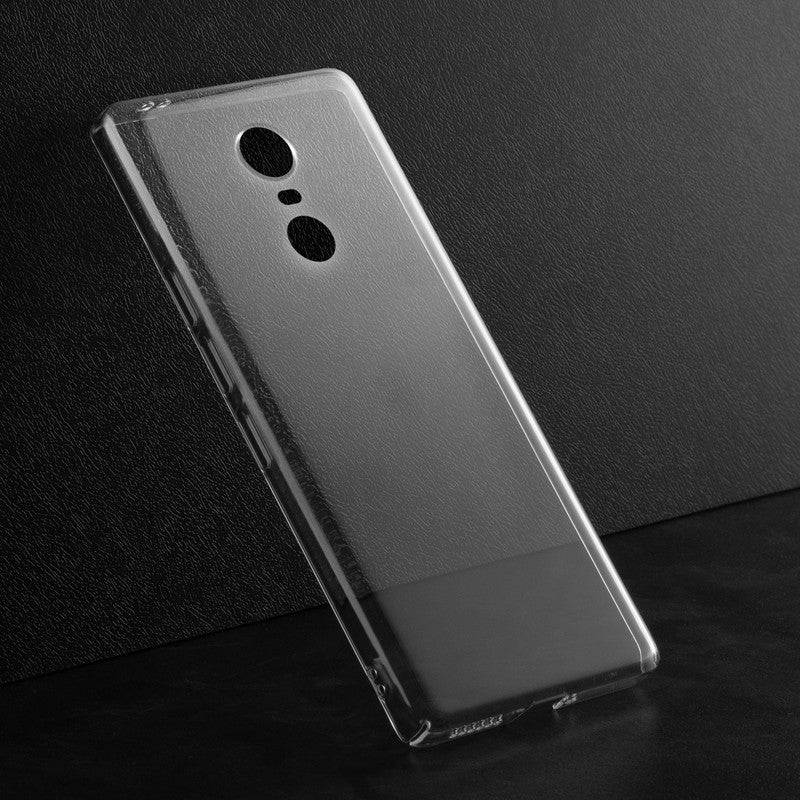 Crystal Clear Hard Anti-Yellow Transparent Back Cover Case For Redmi Note 5 - Image 3
