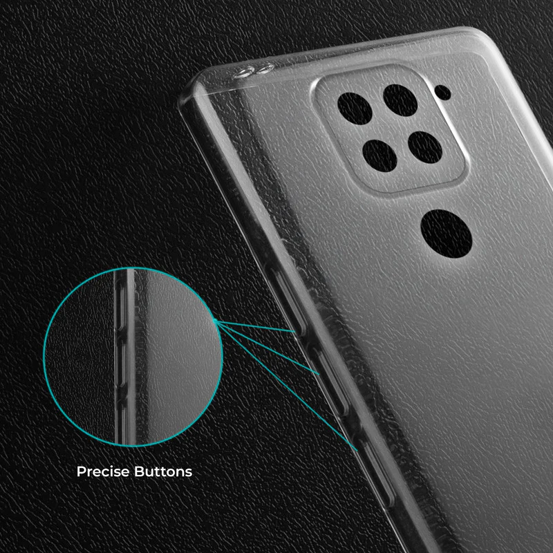 Crystal Clear Hard Anti-Yellow Transparent Back Cover Case For Redmi Note 9 - Image 4