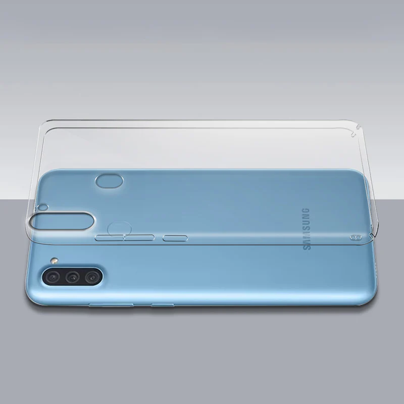 Crystal Clear Hard Anti-Yellow Transparent Back Cover Case For Samsung A11 - Image 7