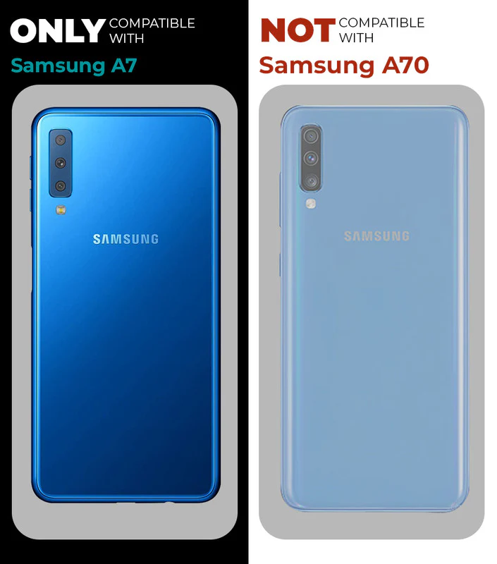 Premium Acrylic Transparent Back Cover for Samsung A7 2018 - Image 2