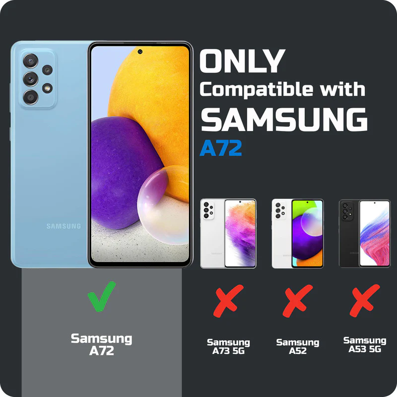 Crystal Clear Hard Anti-Yellow Transparent Back Cover Case For Samsung A72 5G - Image 2