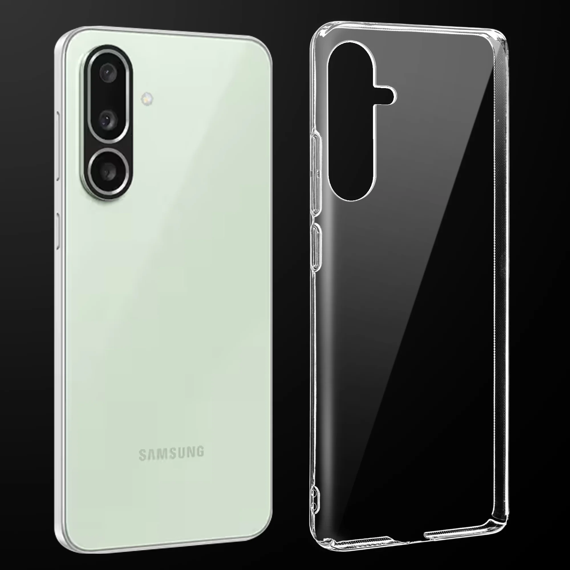 Crystal Clear Hard Anti-Yellow Transparent Back Cover Case For Samsung F56 5G
