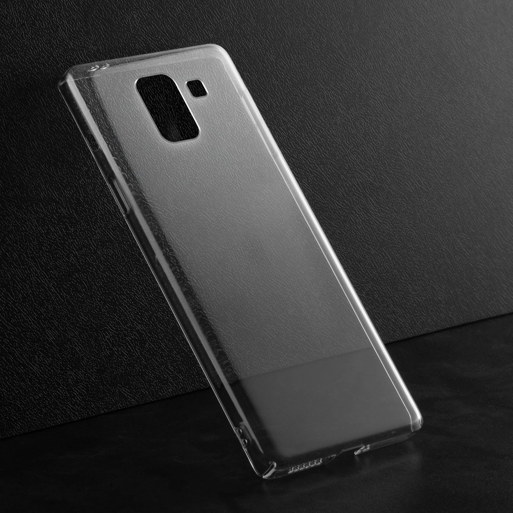 Crystal Clear Hard Anti-Yellow Transparent Back Cover Case For Samsung J6 - Image 3