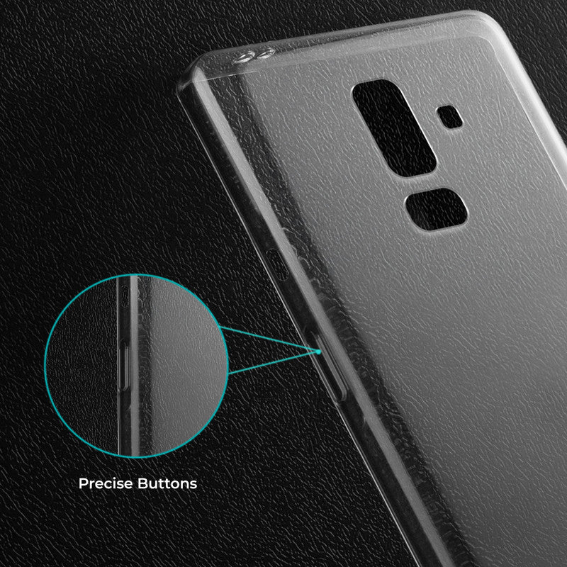 Crystal Clear Hard Anti-Yellow Transparent Back Cover Case For Samsung J8 2018 - Image 4