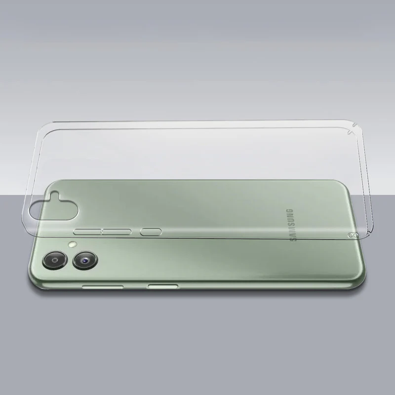 Crystal Clear Hard Anti-Yellow Transparent Back Cover Case For Samsung M05 - Image 7