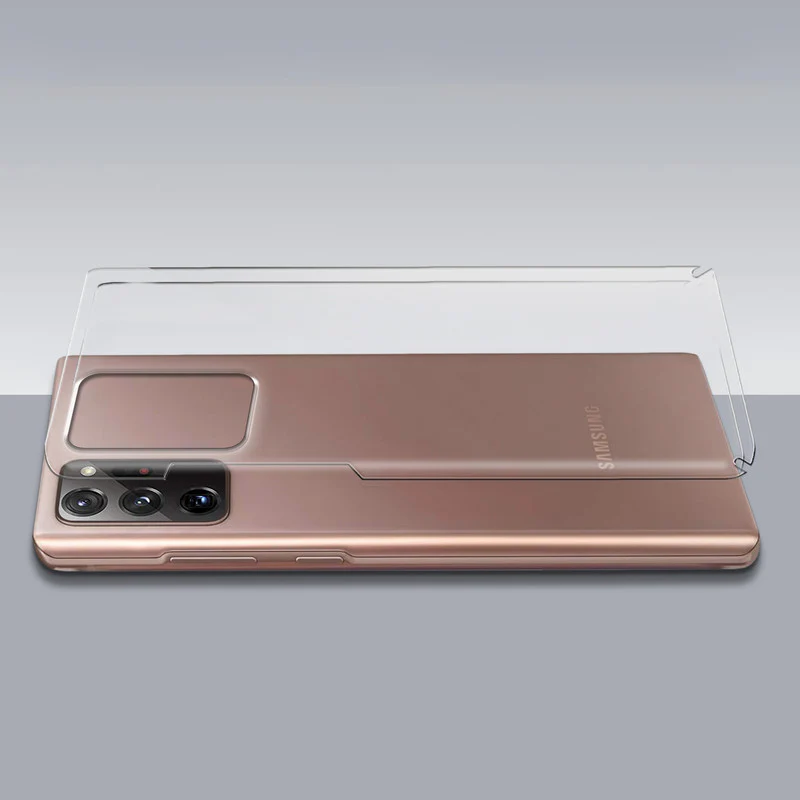 Crystal Clear Hard Anti-Yellow Transparent Back Cover Case For Samsung Note 20 Ultra 5G - Image 7
