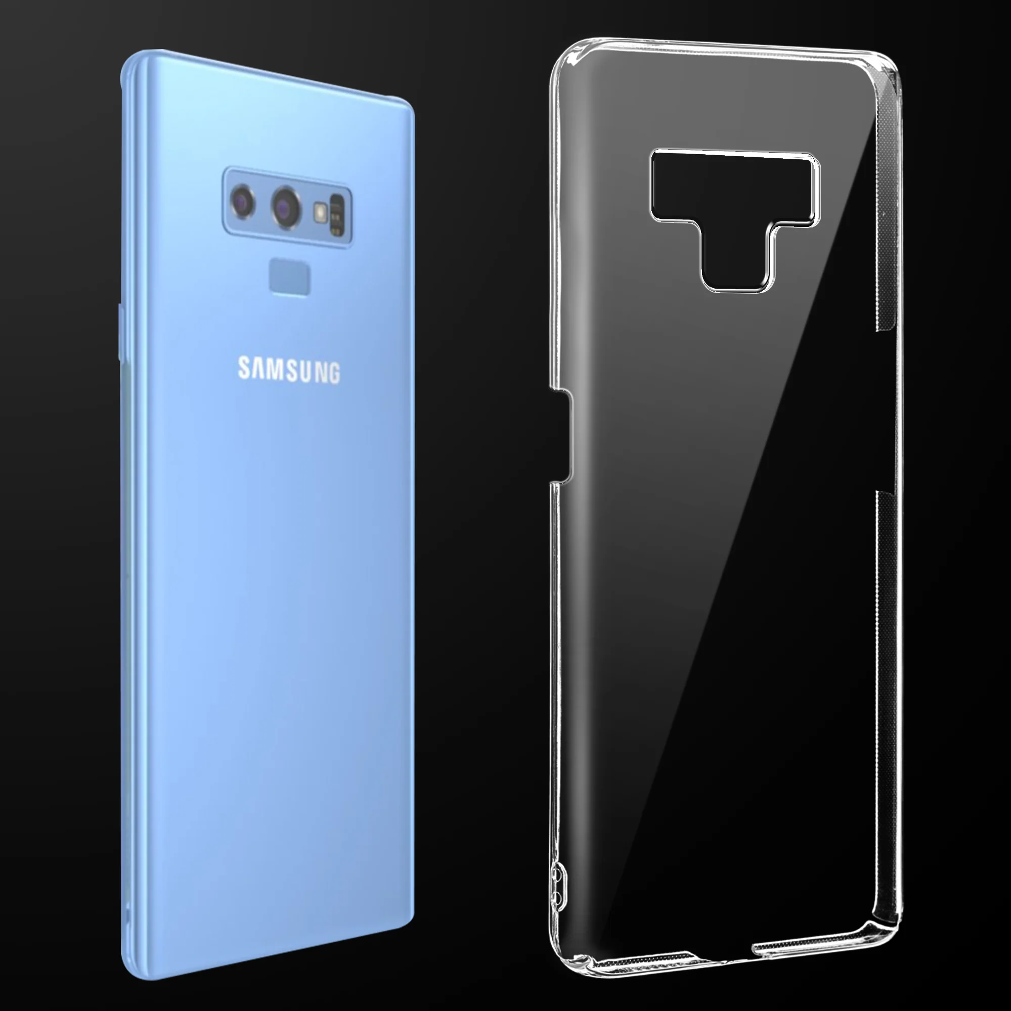 Crystal Clear Hard Anti-Yellow Transparent Back Cover Case For Samsung Note 9